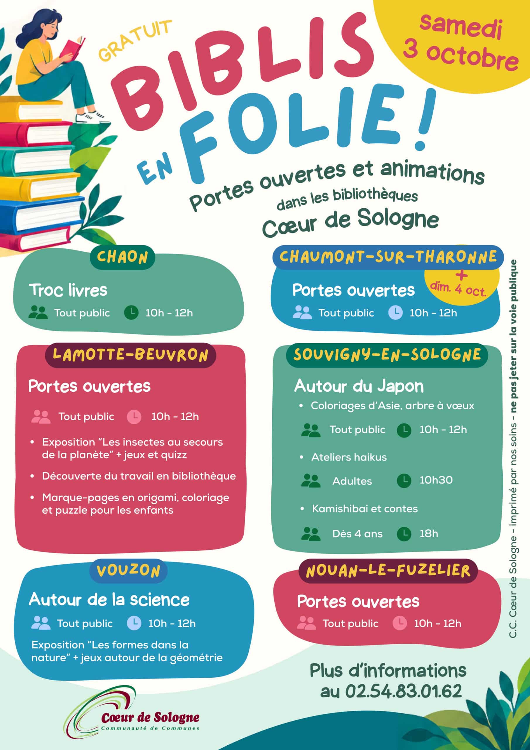 Affiche Bibli en folie